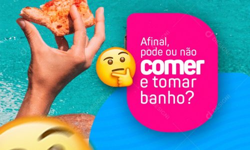 É seguro tomar banho de piscina depois de comer?